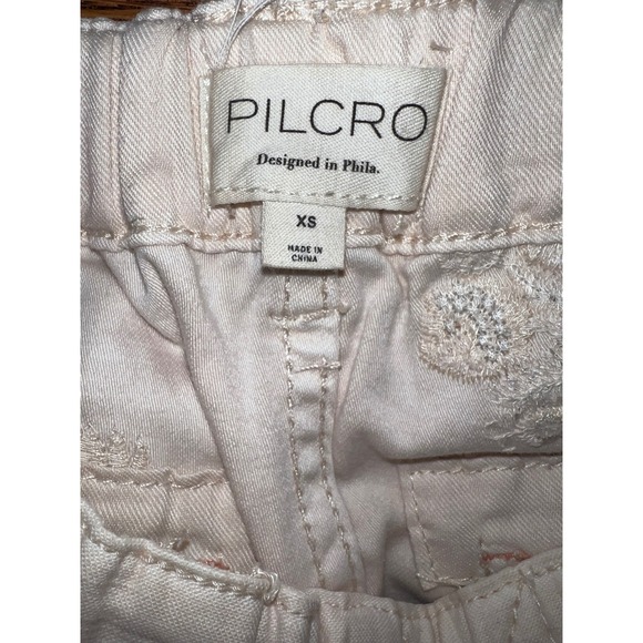 Anthropologie‎ Pilcro Rustic Pull On Floral Embroidered Pants Size XS - Picture 6 of 10